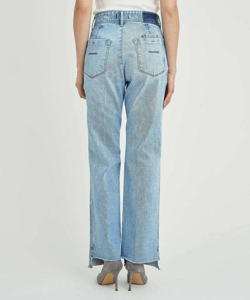 ECO DENIM, 加藤かすみ×YANUK フレアスリットデニム