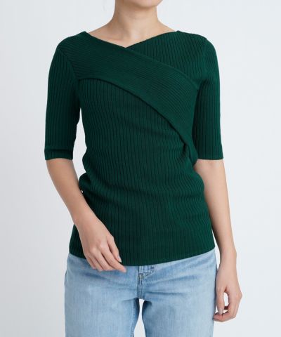 SALE】クロス Vネック ニット | WOMENS TOPS SALE | YANUK