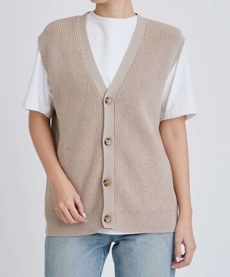 23AW YANUK コットンニットベスト 定価27,500円 mens_knit_cc23 | YANUK ONLINE STORE