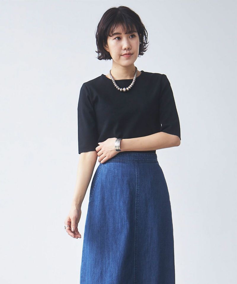 k*n様 andmaryブラックカットアウトTシャツ k*n様 andmaryブラックカットアウトTシャツ ANDMARY】Kate slit tops