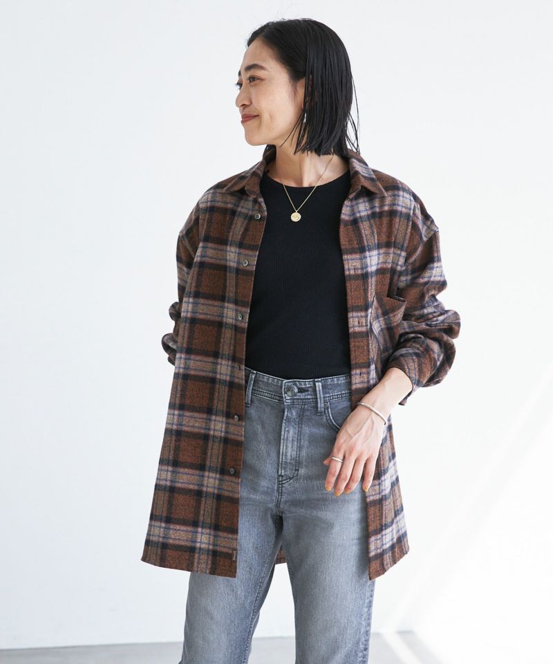 SALE】ビック チェックシャツ | WOMENS TOPS SALE | YANUK ONLINE STORE