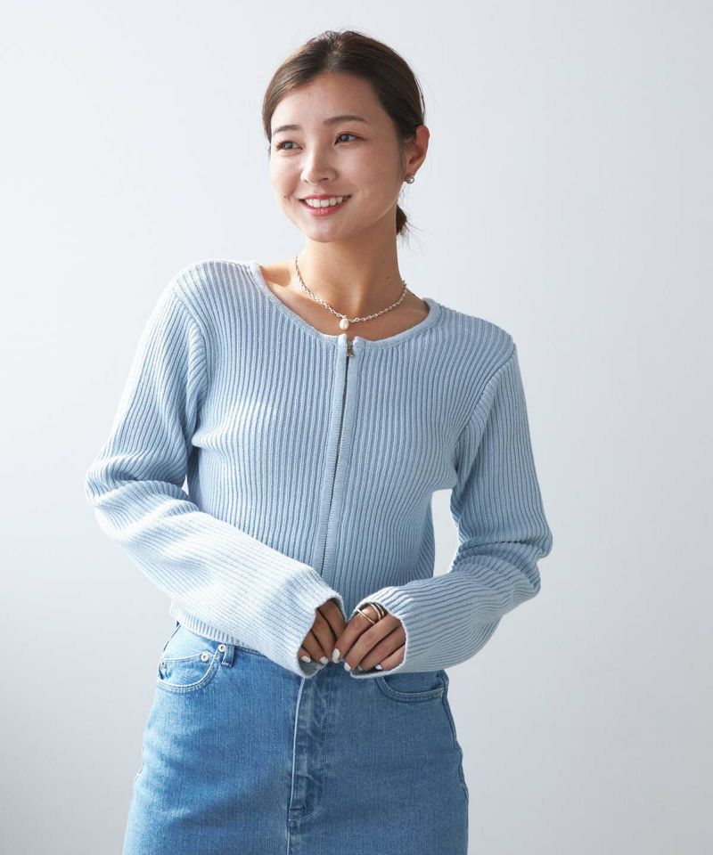 VERY4月号掲載商品】クロップド 2wayニット | ニット | YANUK ONLINE STORE