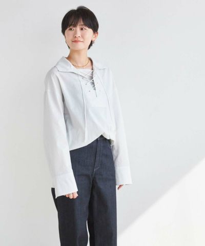 レースアップ オーバーシャツ | シャツ | YANUK ONLINE STORE