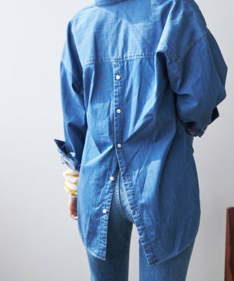 872 新品 YANUK ヤヌーク バックボタン シャツ S - メルカリ