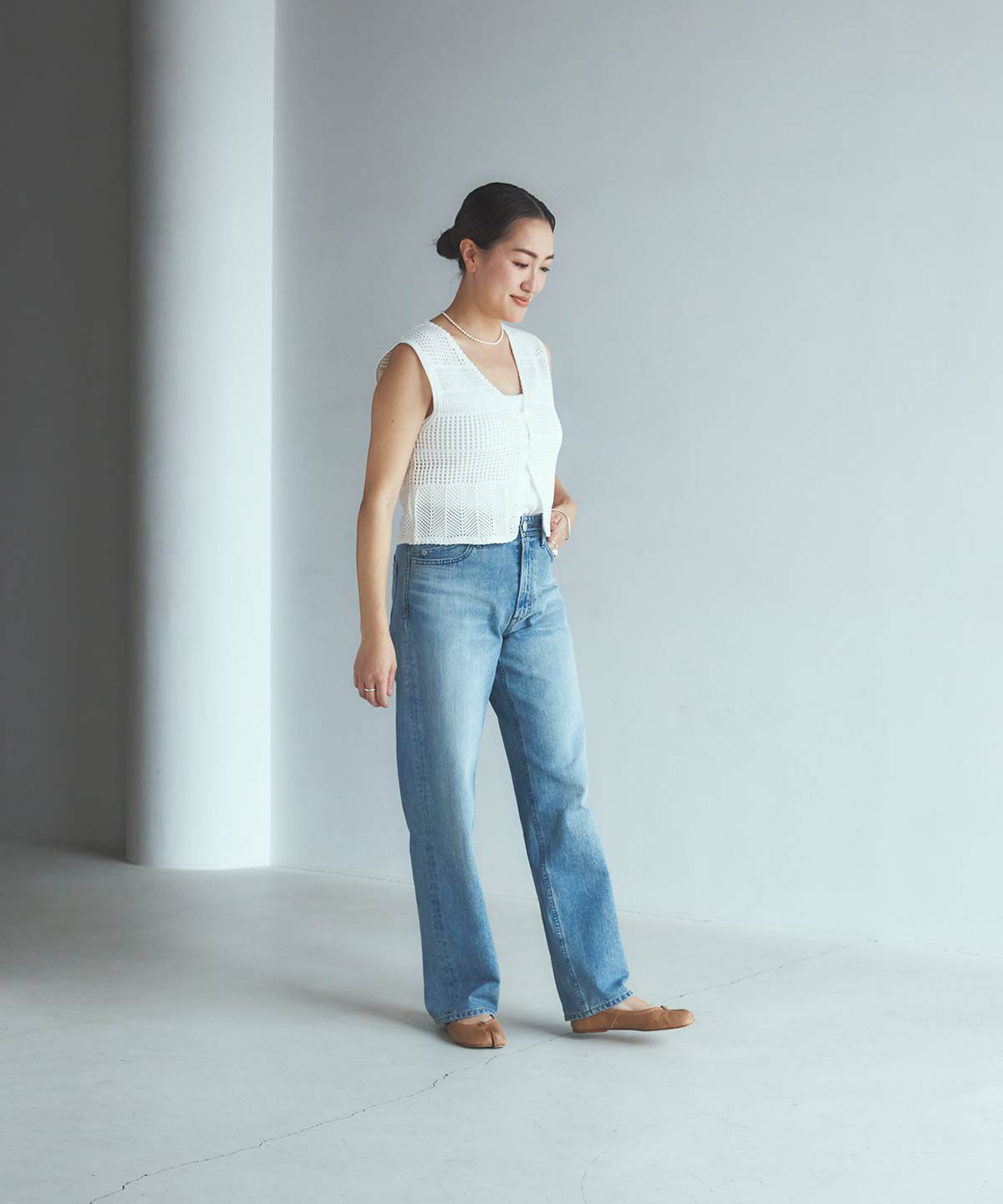Low Rise Trick Denim ボーイズストレート 