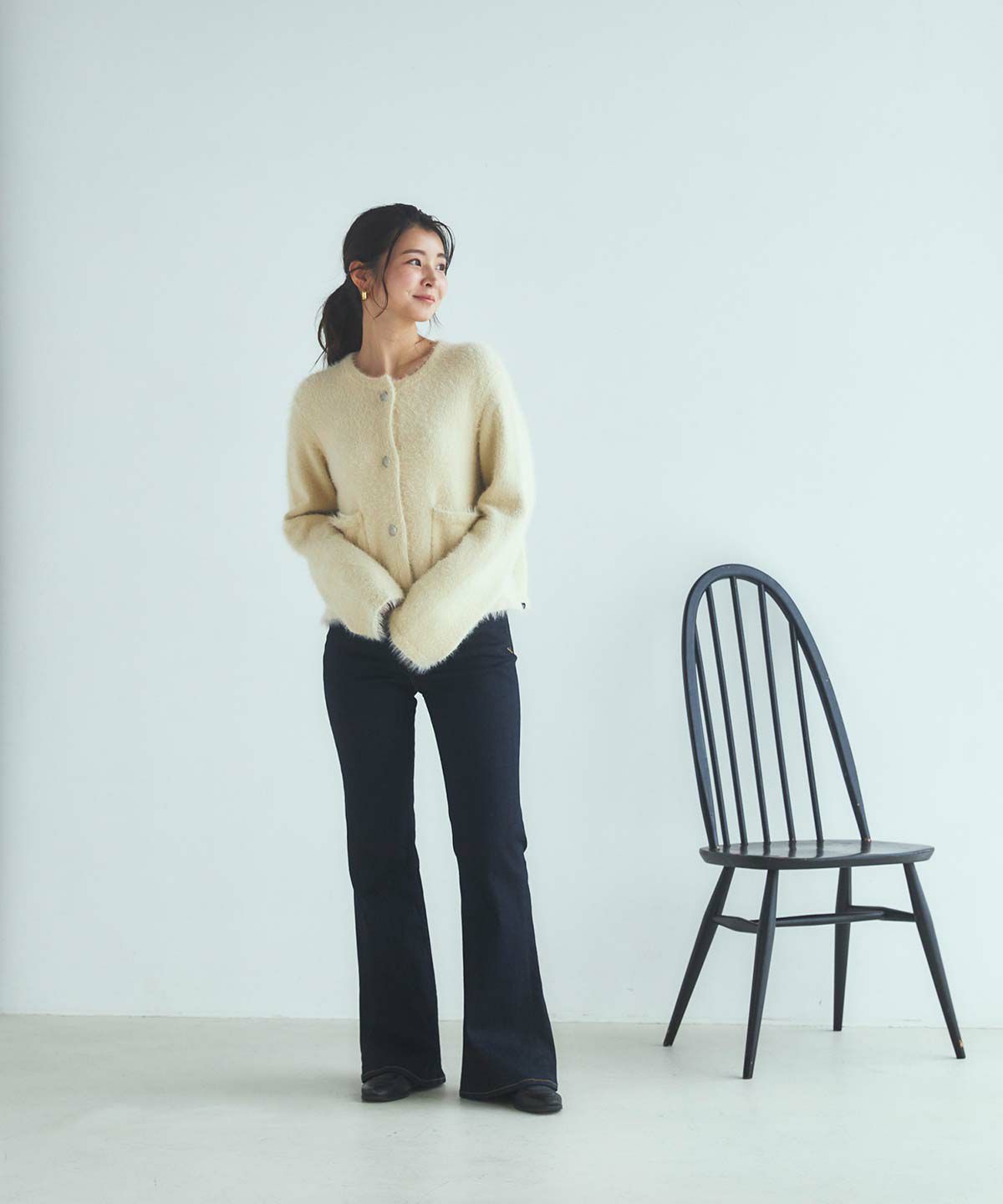 ショートシャギーカーディガン | ニット | YANUK ONLINE STORE 