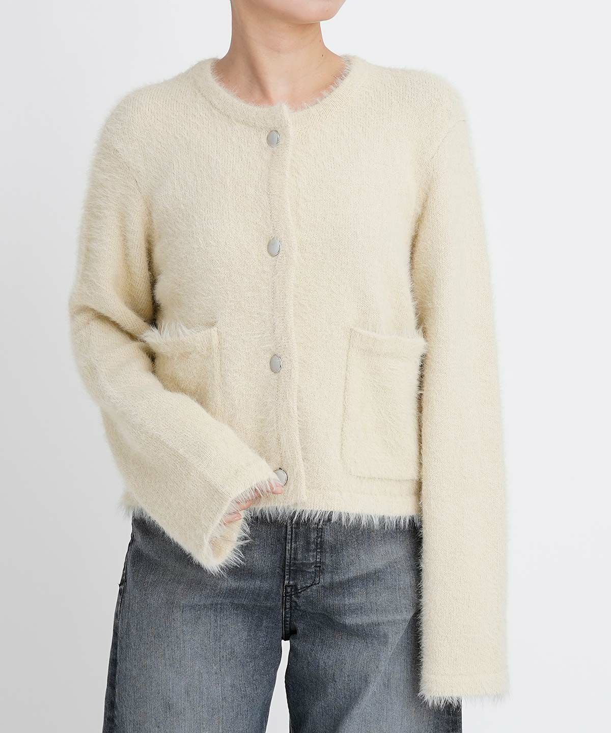 ショートシャギーカーディガン | ニット | YANUK ONLINE STORE 