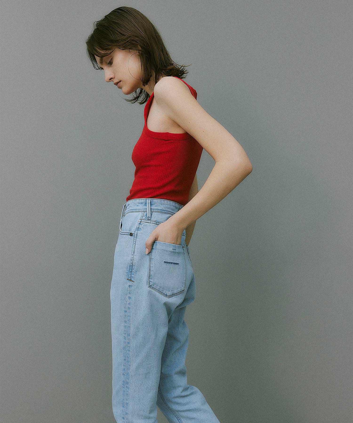 樋口かほりxYANUK クラッシュワイド デニム 25（樋口かほりxYANUK 