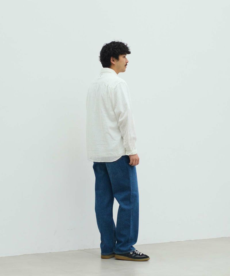 YANUK roomyメンズストレートデニムＬ MEN'S MELROSE ジーンズ 「別注」「YANUK/ヤヌーク」Roomy