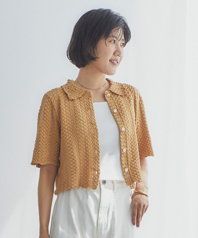 クロップドレースシャツ | シャツ＆ブラウス | YANUK ONLINE STORE