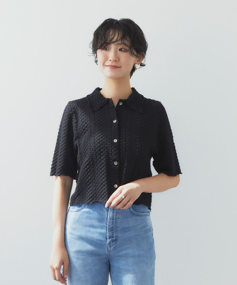 クロップドレースシャツ | シャツ＆ブラウス | YANUK ONLINE STORE