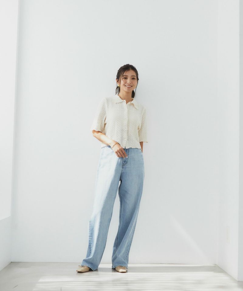 クロップドレースシャツ | シャツ＆ブラウス | YANUK ONLINE STORE