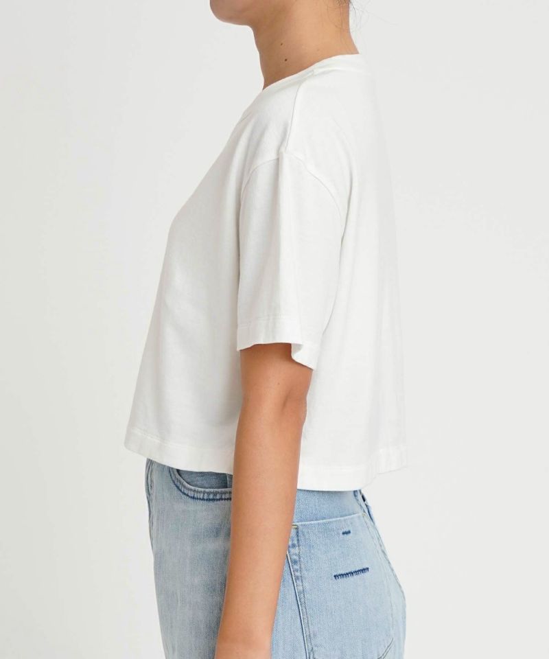 I ❤️ NY クロップド Tシャツ　白 I love ny-女性用半袖tシャツ,ストリートウェア,原宿,ファッショ
