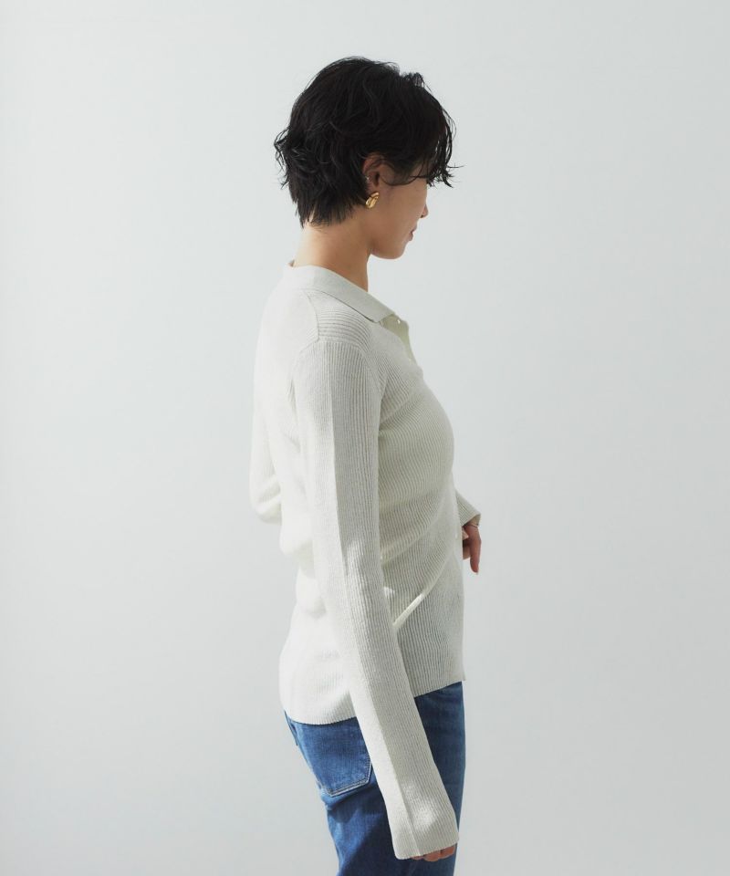 グリッターリブカーディガン | ニット | YANUK ONLINE STORE