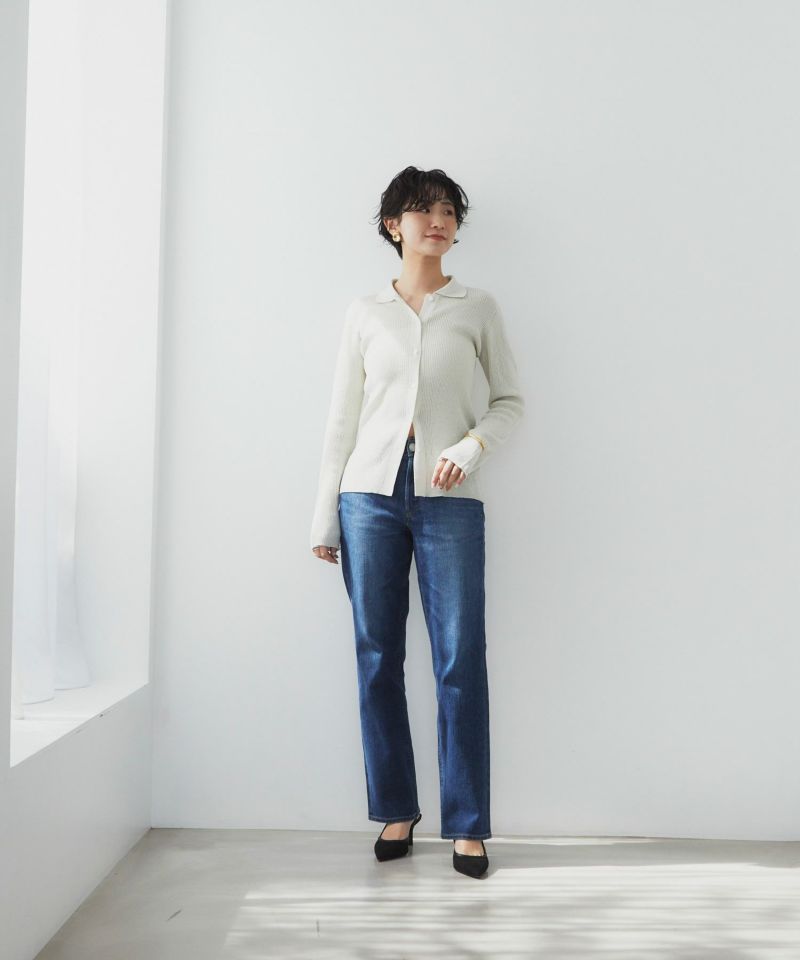 グリッターリブカーディガン | ニット | YANUK ONLINE STORE