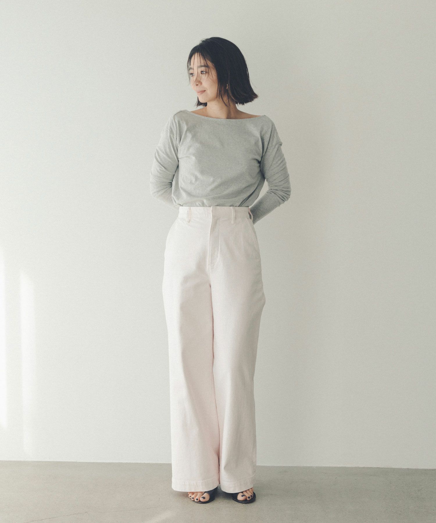 代官山)nagonstans ナゴンスタンス 19AW ハイウエスト ラップデザイン 