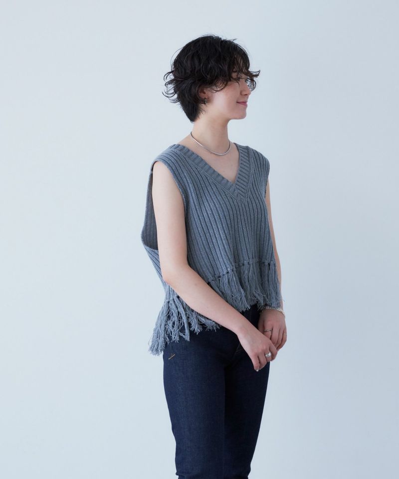 フリンジニットベスト | ニット | YANUK ONLINE STORE