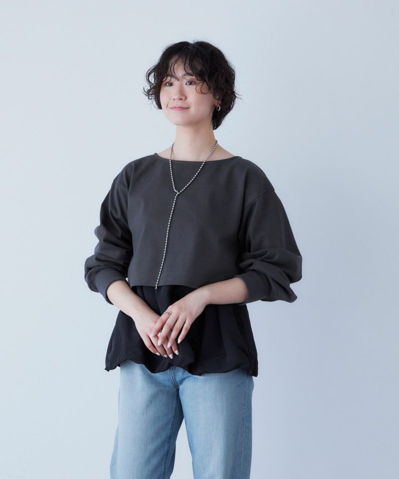 モジュラーペプラムプルオーバー | カットソー | YANUK ONLINE STORE