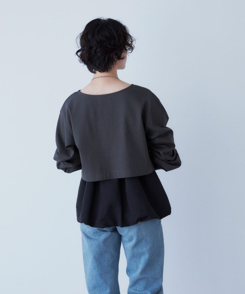 モジュラーペプラムプルオーバー | カットソー | YANUK ONLINE STORE