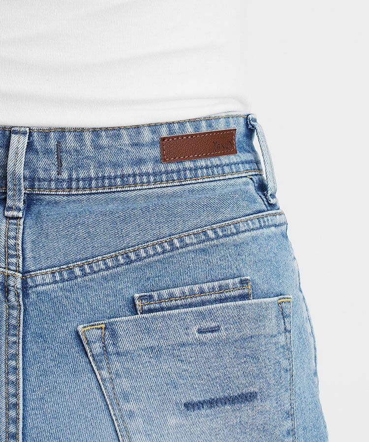 美品 YANUK ヤヌーク LOUISE ストレートデニム  VSX 24 ストレート 