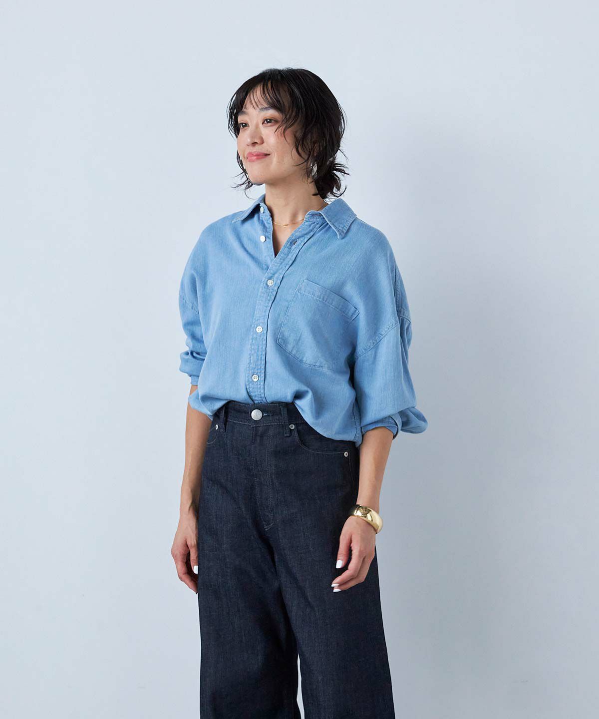 1月中旬販売予定】オーバーサイズデニムシャツ | 2026 Spring & Summer