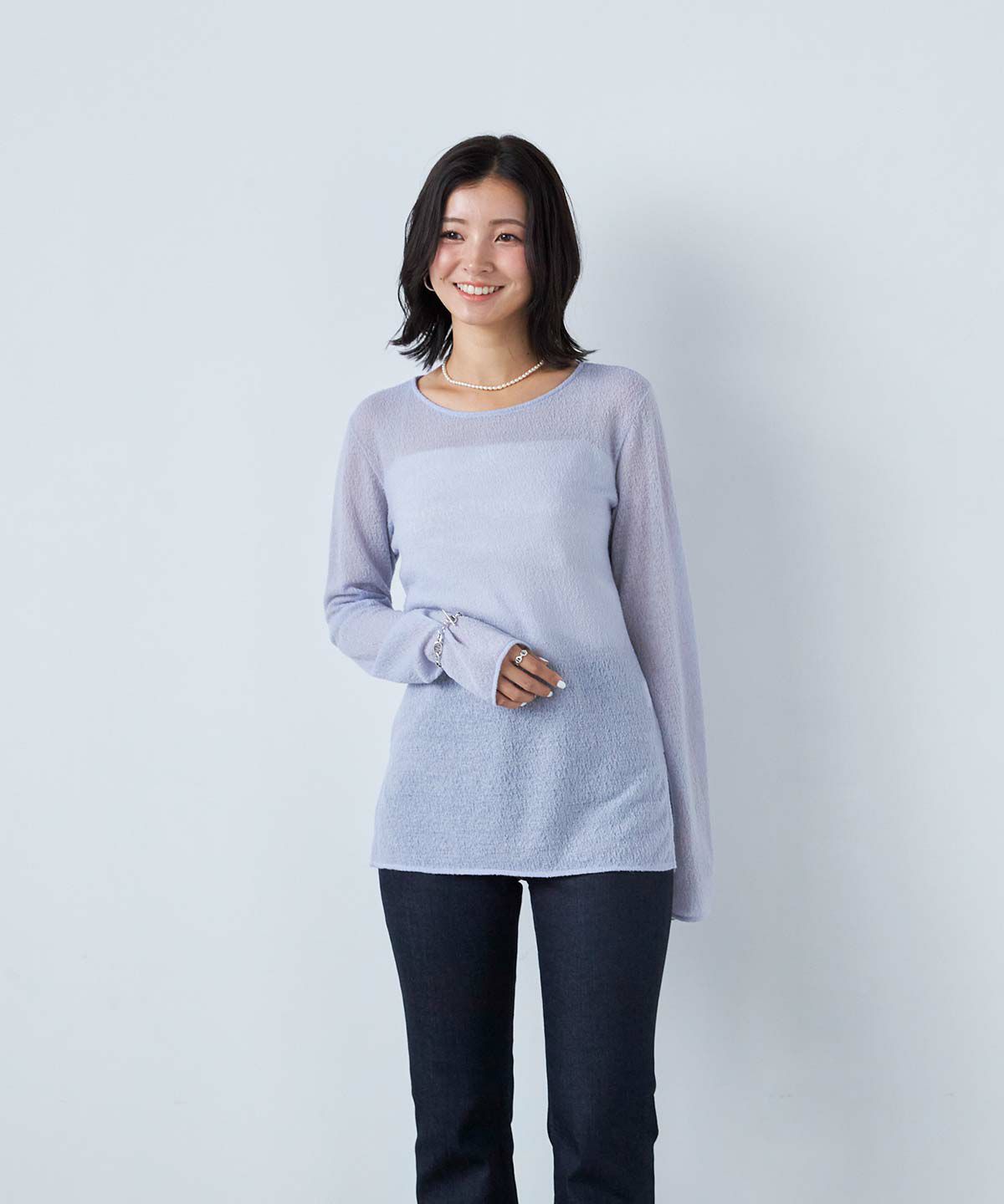 レースジャガードロングスリーブ | カットソー | YANUK ONLINE STORE