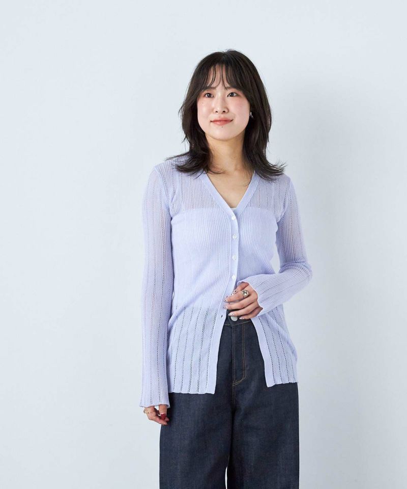 アイレットリブカーディガン | ニット | YANUK ONLINE STORE