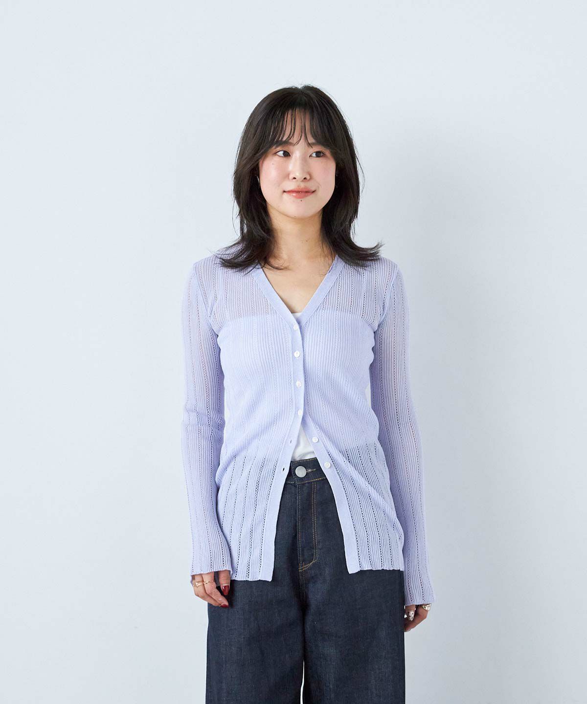 SEAアイレットリブカーディガン&アイレットリブスリーブレスカーディガン アイレットリブ スリーブレスカーディガン – TIME AFTER TIME