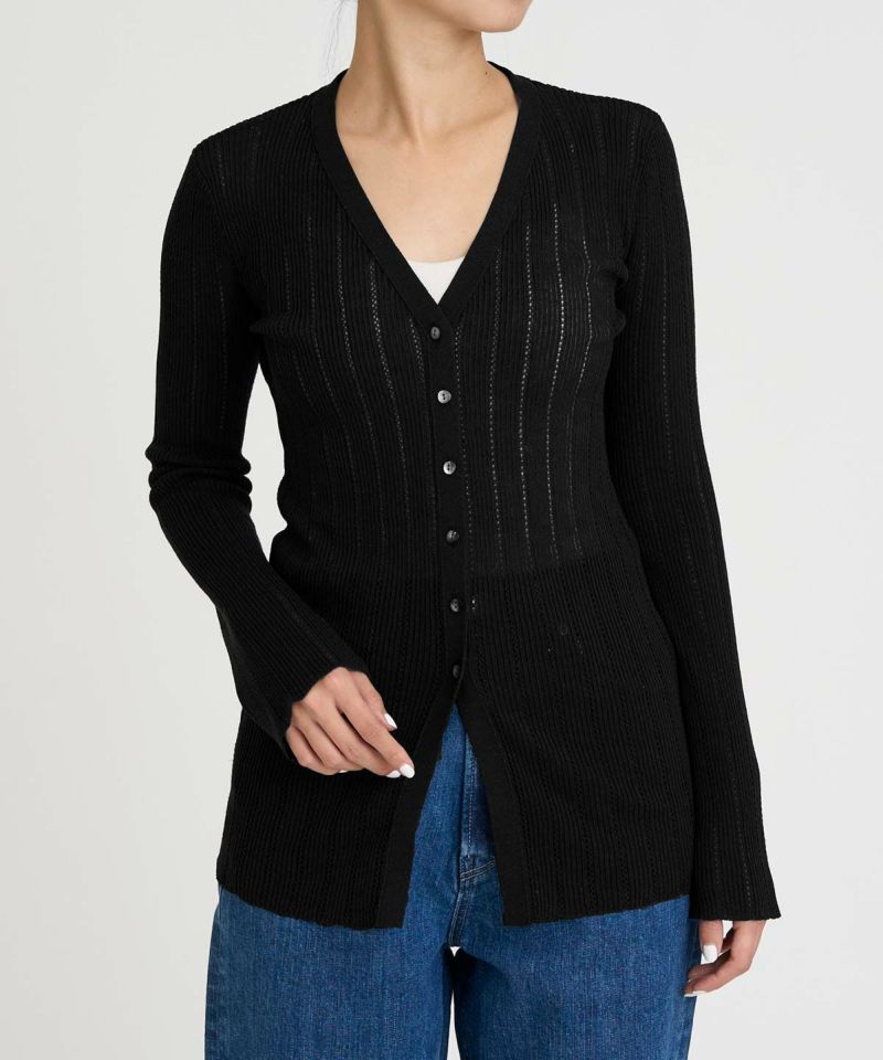 アイレットリブカーディガン | ニット | YANUK ONLINE STORE