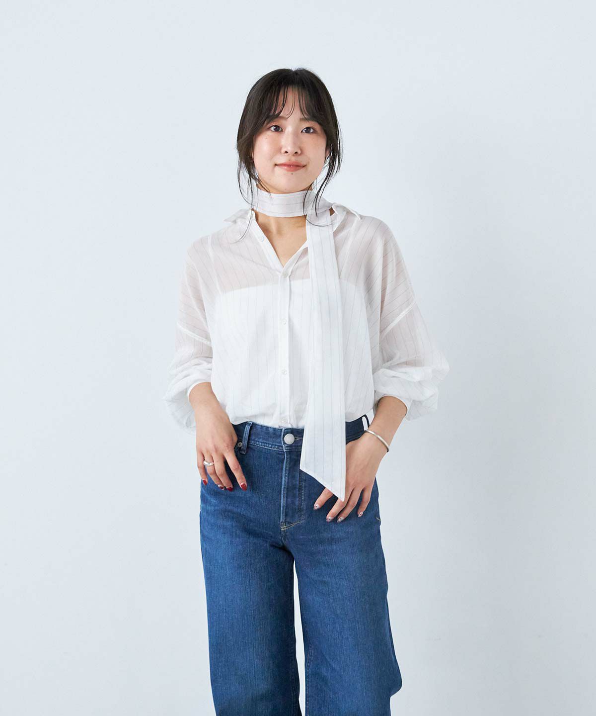 3月中旬販売予定】シアーストライプシャツ | シャツ＆ブラウス | YANUK